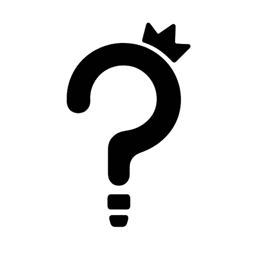 Logo van Lichtkiezer – een vraagteken gecombineerd met een kroon en fitting, symbool voor slimme lichtkeuze.