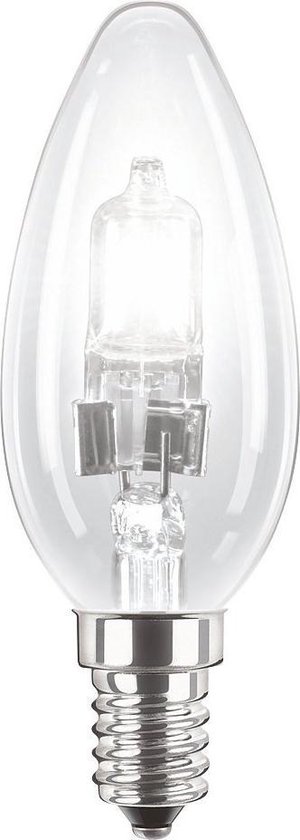 Neolux Kaarslamp Halogeenlamp E14 - 46W - Warm wit licht (2800K) - 700 lumen - 2 jaar - Dimbaar - 2 pack