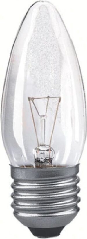 Morrison Kaarslamp Gloeilamp E27 - 40W - Warm wit licht (2700K) - 420 lumen - 1 jaar - Dimbaar - 4 pack