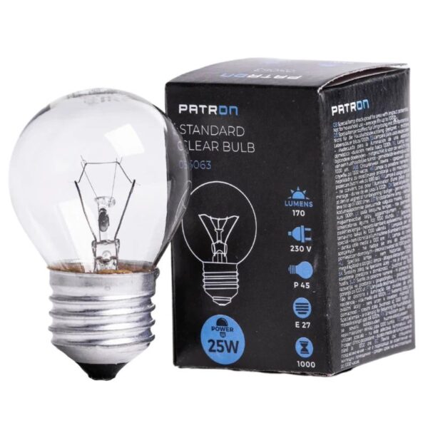 393672_mw_800_mh_800-1.jpg Patron E27 Kogel Gloeilamp | 25W 2700K 170Lm | Dimbaar
