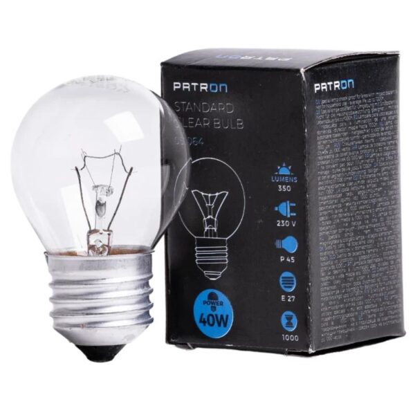 393738_mw_800_mh_800-1.jpg Patron E27 Kogel Gloeilamp | 40W 2700K 350Lm | Dimbaar