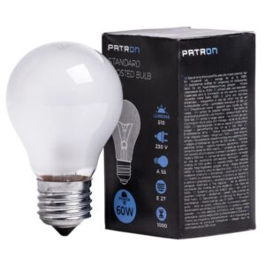 Patron E27 Gloeilamp | 60W 2700K 510Lm Mat | Dimbaar