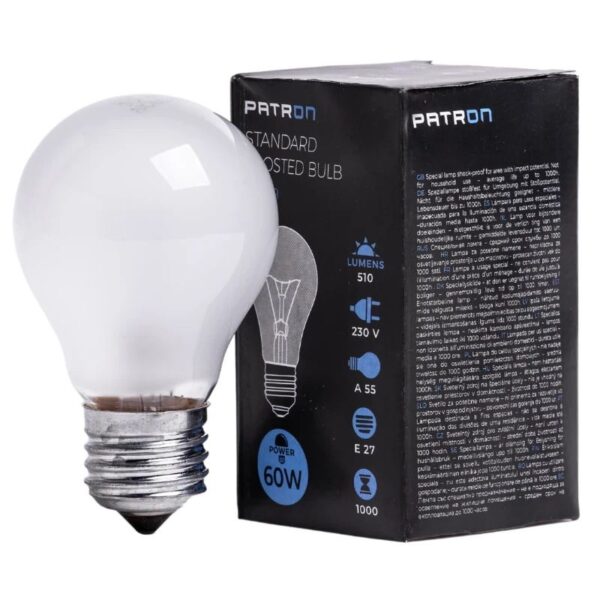 393751_mw_800_mh_800-1.jpg Patron E27 Gloeilamp | 60W 2700K 510Lm Mat | Dimbaar
