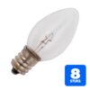 8x Schiefer E12 Kaars Gloeilamp | 3W 2700K 13lm 12V | Dimbaar