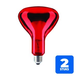 6153132257256-2x-schiefer-e27-infrarood-lamp-100w-220v-240v-r95 2x Schiefer E27 Infrarood Lamp | 100W 220V/240V R95