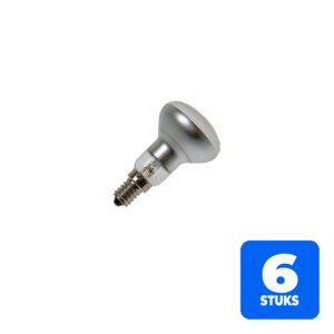 6153132746712-6x-schiefer-e14-r50-reflector-gloeilamp-40w-2700k-220v-240v-mat-zilver-30-dimbaar 6x Schiefer E14 R50 Reflector Gloeilamp | 40W 2700K 220V/240V Mat Zilver 30° | Dimbaar