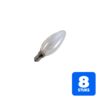 8x Schiefer E14 Kaars Gloeilamp | 15W 2700K 85lm 220V/240V | Dimbaar