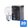 20x Patron E27 Kogel Gloeilamp | 60W 2700K 550Lm | Dimbaar