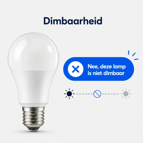 Niet-dimbare lampen kiezen Niet-dimbare lamp herkennen bij het kiezen van verlichting