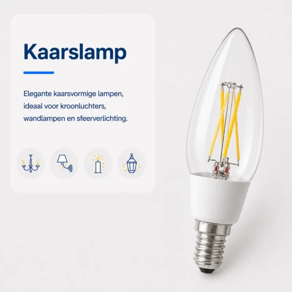 Kaarslamp als lampvorm kiezen Lampvorm kaarslamp herkennen en passende lamp kiezen
