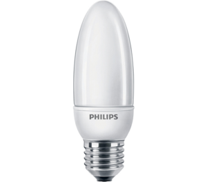 softone-candle-8w-ww-e27-220-240v-1pf-6-philips.png Novelite Kaarslamp Spaarlamp E27 - 11W - Daglicht (6400K) - 660 lumen - 10 jaar - Niet Dimbaar