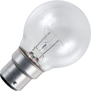 Schiefer Ba22d Globe Gloeilamp | 30W 2700K 240lm 150V Ø50mm | Dimbaar