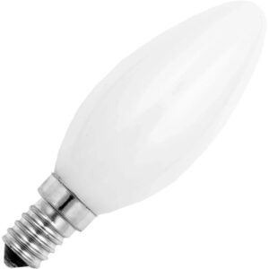 Schiefer Standaard Gloeilamp E14 - 60W - Warm wit (2700K) - 575 lumen - 1 jaar - Dimbaar