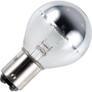 Schiefer Ba15D Kopspiegel Gloeilamp | 35W 24V 460lm Zilver | Dimbaar