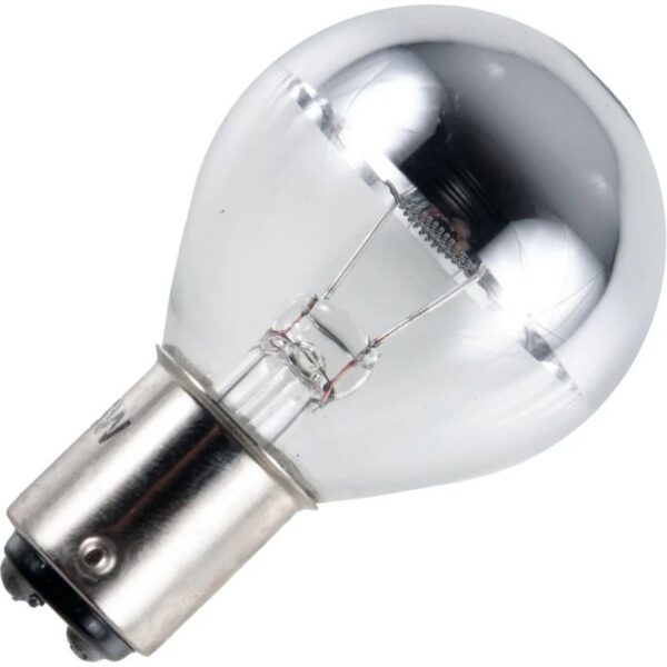 13564_mw_800_mh_800_1-2.jpg Schiefer Ba15D Kopspiegel Gloeilamp | 35W 24V 460lm Zilver | Dimbaar