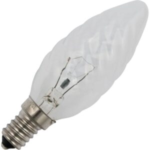Schiefer E14 Gedraaide Kaars Gloeilamp | 40W 2700K 320lm 235V | Dimbaar