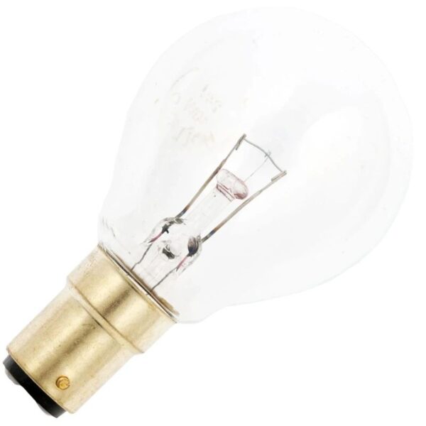 Schiefer Ba15d Kogel Gloeilamp | 15W 2700K 140lm 60V | Dimbaar
