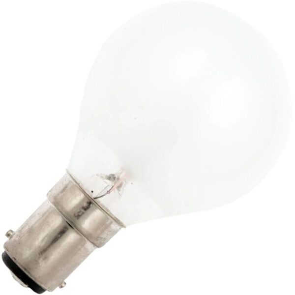 Schiefer Ba15d Kogel Gloeilamp | 10W 2700K 95lm 24V Mat | Dimbaar
