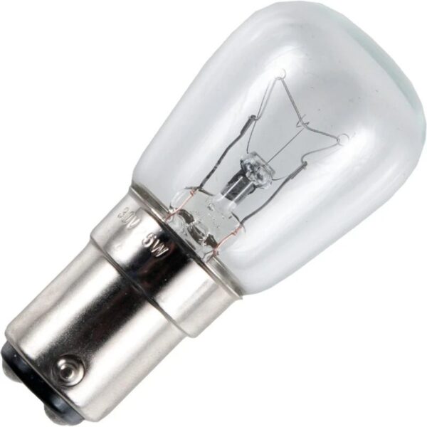 13647_mw_800_mh_800_1.jpg Schiefer Gloeilamp BA15D - 25W - 30V - Warm wit (2700K) - 200 lumen - 1 jaar - Dimbaar