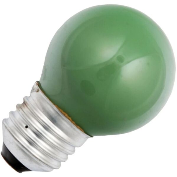 Schiefer E27 Kogel Gloeilamp | 25W Groen 220V/240V | Dimbaar