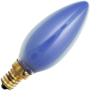 Schiefer E14 Kaars Gloeilamp | 25W Blauw 20lm 230V | Dimbaar