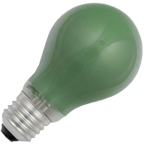 Schiefer E27 Gloeilamp | 15W Groen 230V | Dimbaar