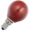 Schiefer E14 Kogel Gloeilamp | 15W Rood 10lm 220V/240V | Dimbaar