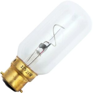 Schiefer Gloeilamp BA22D - 60W - 24V - 800 lumen - 1 jaar - Dimbaar