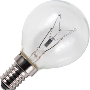 Schiefer E14 Kogel Gloeilamp | 25W 2700K 160lm 80V | Dimbaar