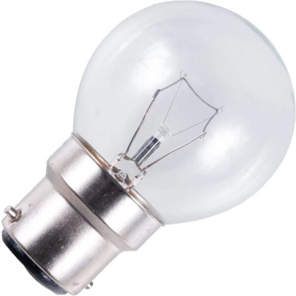 13896_mw_800_mh_800_1-2.jpg Schiefer Ba22d Oven Kogel Gloeilamp | 40W 2700K 340lm 220V/240V | Dimbaar