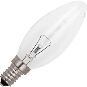 Schiefer E14 Kaars Gloeilamp | 40W 2700K 380lm 24V | Dimbaar