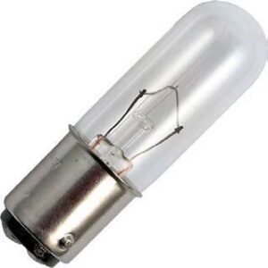 13951_mw_800_mh_800_28.jpg Schiefer Buis eenkneeps (eenzijdige voeding) Gloeilamp BA15D - 5W - 30V - Zeer warm wit (2500K) - 1 jaar - Dimbaar
