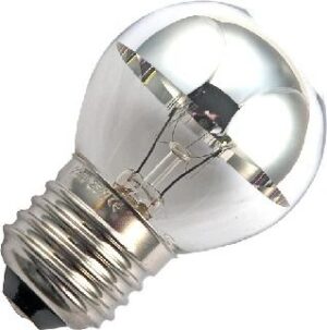 Schiefer E27 Kopspiegel Gloeilamp | 25W 230V 175lm Zilver | Dimbaar