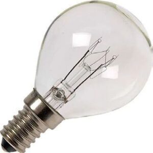 Schiefer E14 Kogel Gloeilamp | 40W 2700K 320lm 220V/240V | Dimbaar