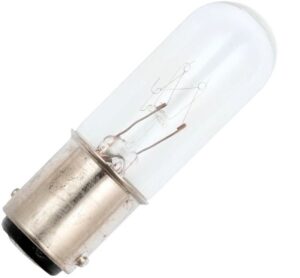 Schiefer BA15d Gloeilamp | 7W 80V 87mA 2500K | 16x54mm | 10 stuks