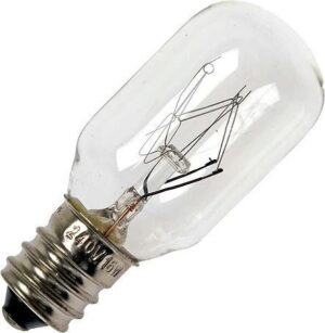 Schiefer Gloeilamp E12 - 20W - 130V - Warm wit (2700K) - 150 lumen - 1 jaar - Dimbaar