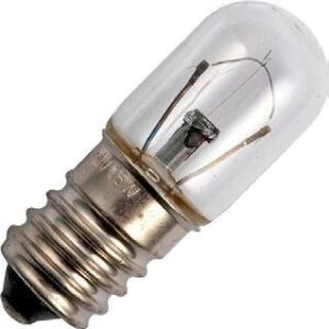 Schiefer Buis eenkneeps (eenzijdige voeding) Gloeilamp E14 - 5W - 24V - Zeer warm wit (2500K) - 1 jaar - Dimbaar