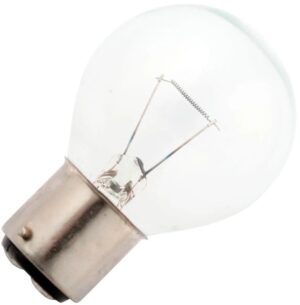 Schiefer Ba22d Kogel Gloeilamp | 35W 2700K 400lm 24V | Dimbaar