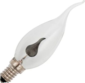Schiefer Windstoot Gloeilamp E14 - 3W - Warm wit (2700K) - 1 lumen - 1 jaar - Dimbaar