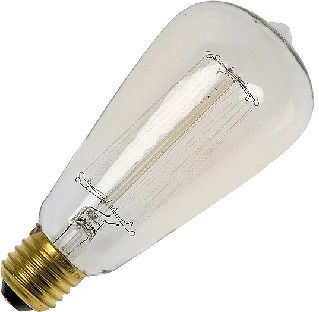14414_mw_800_mh_800_1-2.jpg Schiefer E27 Edison Gloeilamp | 60W 2700K 240lm 220V/240V | Dimbaar