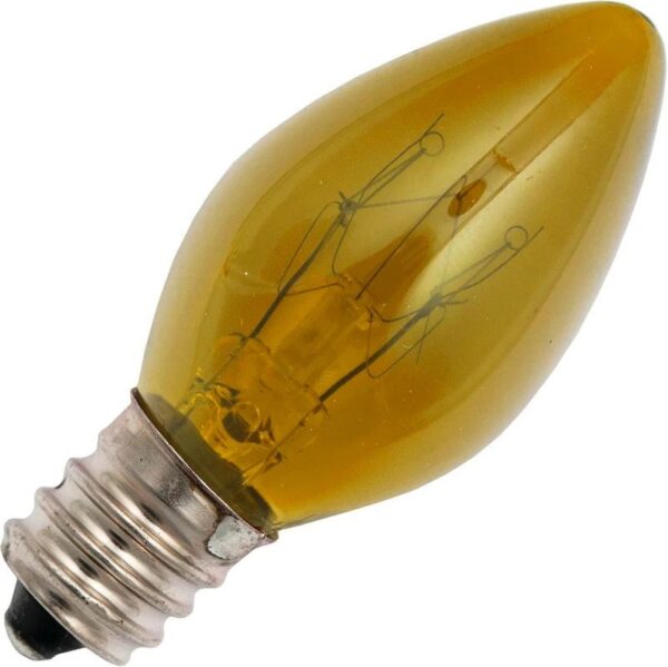 14415_mw_800_mh_800_1-2.jpg Schiefer E12 Kaars Gloeilamp | 10W Geel 220V/240V | Dimbaar