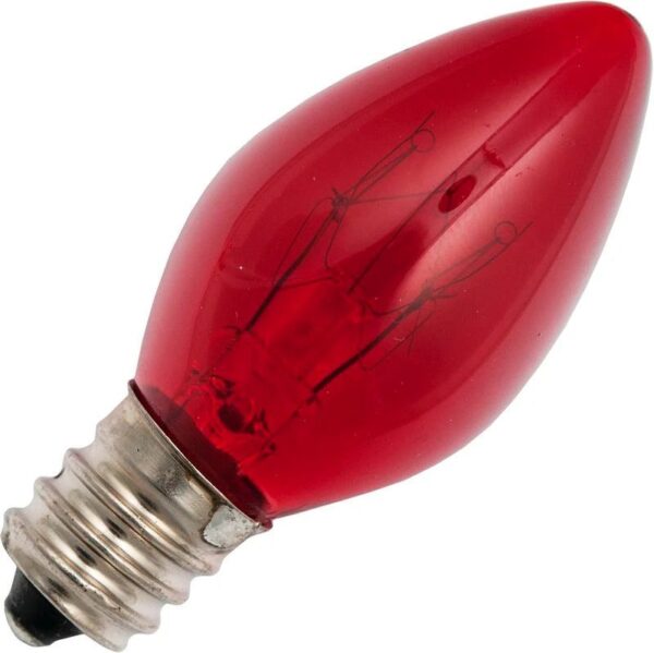 14421_mw_800_mh_800_1-2.jpg Schiefer E12 Kaars Gloeilamp | 10W Rood 220V/240V | Dimbaar