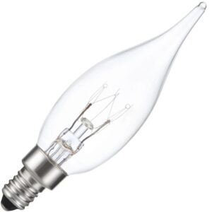 Schiefer Standaard Gloeilamp E10 - 15W - Warm wit (2700K) - 120 lumen - 1 jaar - Dimbaar