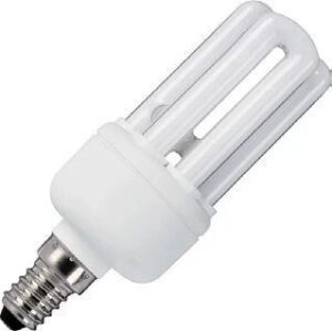 SPL Recht Spaarlamp E14 - 9W - Warm wit (2700K) - 510 lumen - 1 jaar - Niet Dimbaar
