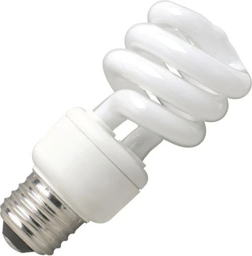 3321_mw_800_mh_800_1.jpg SPL Spiraal Spaarlamp E26 - 9W - 120V - Warm wit (2700K) - 5500 lumen - 1 jaar - Niet Dimbaar