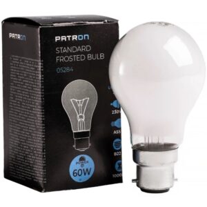 Patron Peer Gloeilamp B22D - 60W - Warm wit (2700K) - 510 lumen - 1 jaar - Dimbaar