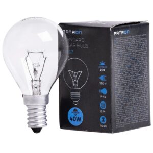 Patron E14 Kogel Gloeilamp | 40W 2700K 290Lm | Dimbaar