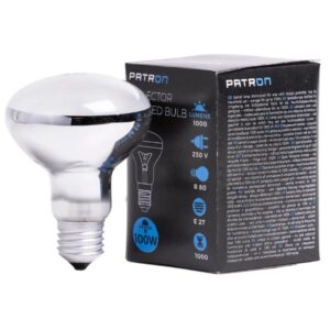 Patron Gloeilamp E27 - 100W - Warm wit (2700K) - 1 jaar - Dimbaar
