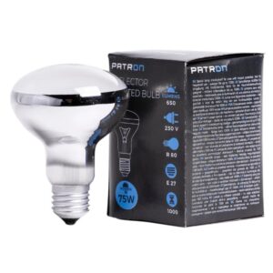 Patron E27 R63 Reflector Gloeilamp | 75W 2700K Mat | Dimbaar