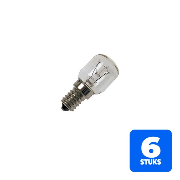 6153146542591-6x-schiefer-e14-buis-gloeilamp-15w-2700k-60lm-235v-dimbaar 6x Schiefer E14 Buis Gloeilamp | 15W 2700K 60lm 235V | Dimbaar